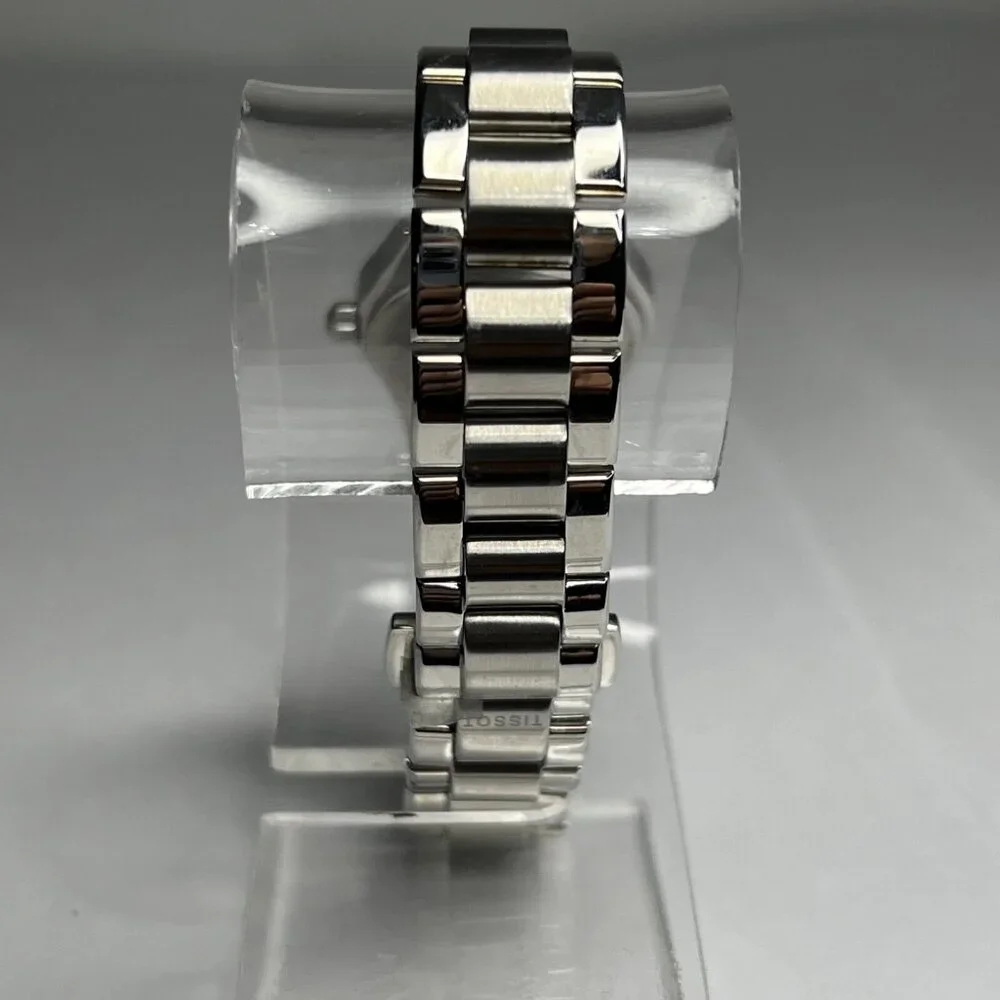 Tissot Glam Steel Watch Mother of Pearl Diamond 28mm Accents T043.010.61.111.00
